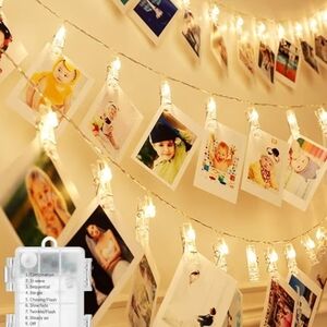 String Lights with Photo Clips